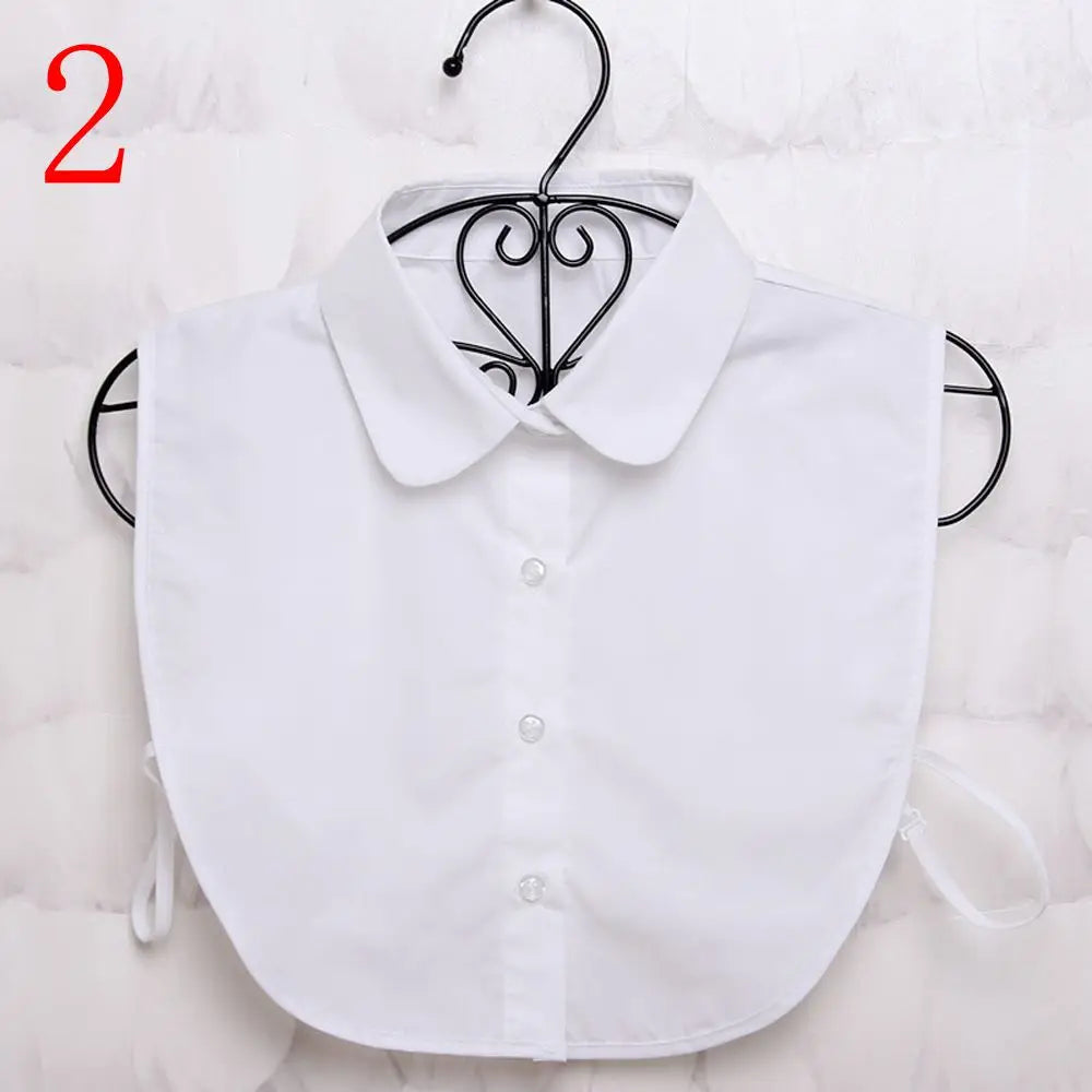 New Fake Collar Blouse for Women Vintage Detachable Shirt Collar Lace False Collar Lapel Blouse Top Women Clothes Accessories