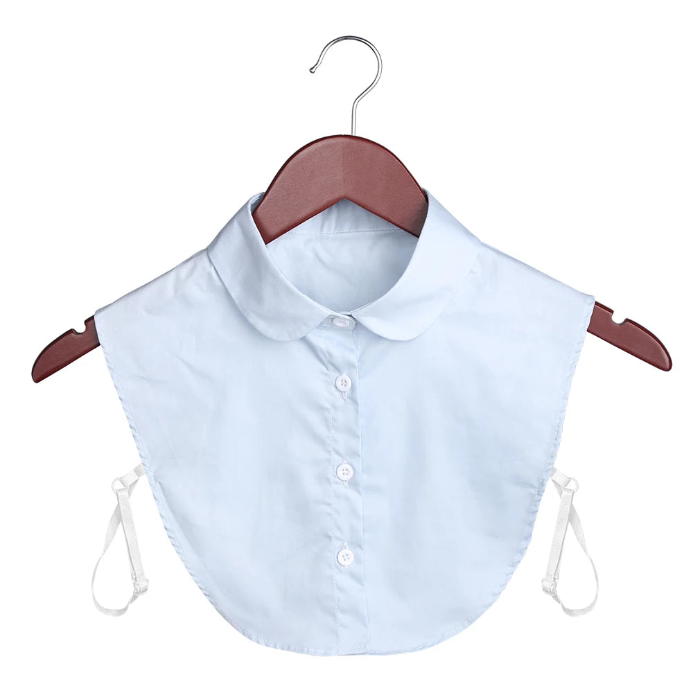 New Fake Collar Blouse for Women Vintage Detachable Shirt Collar Lace False Collar Lapel Blouse Top Women Clothes Accessories