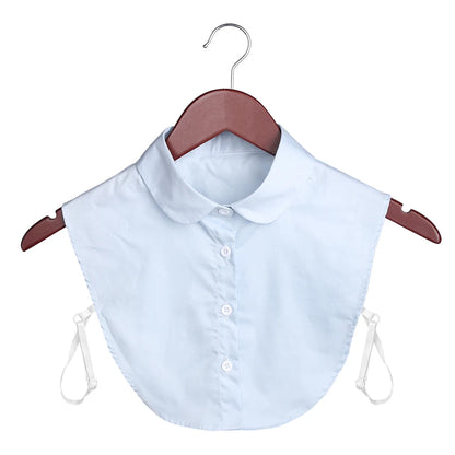 New Fake Collar Blouse for Women Vintage Detachable Shirt Collar Lace False Collar Lapel Blouse Top Women Clothes Accessories