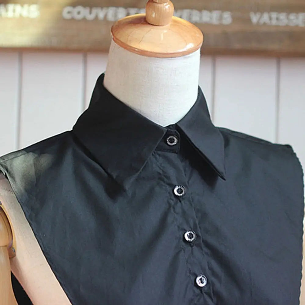 New Fake Collar Blouse for Women Vintage Detachable Shirt Collar Lace False Collar Lapel Blouse Top Women Clothes Accessories