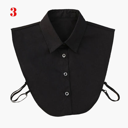 New Fake Collar Blouse for Women Vintage Detachable Shirt Collar Lace False Collar Lapel Blouse Top Women Clothes Accessories