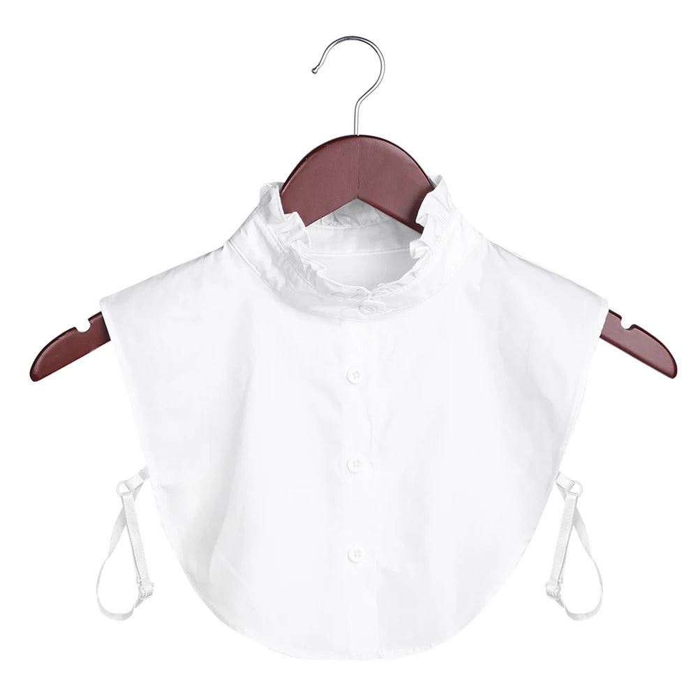 New Fake Collar Blouse for Women Vintage Detachable Shirt Collar Lace False Collar Lapel Blouse Top Women Clothes Accessories