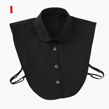 New Fake Collar Blouse for Women Vintage Detachable Shirt Collar Lace False Collar Lapel Blouse Top Women Clothes Accessories