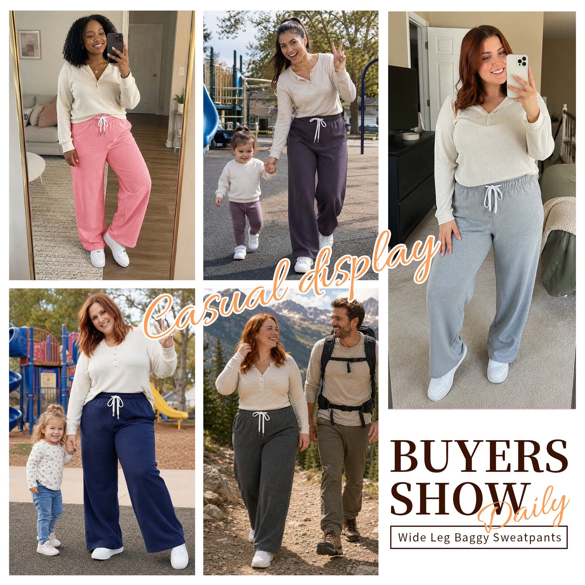 Fall Pants for Women Casual Sweatpants for Women Elastic Waistband Lounge Pants Women with Pockets Comfy Pants Winter Pants for Women Dark Grey M