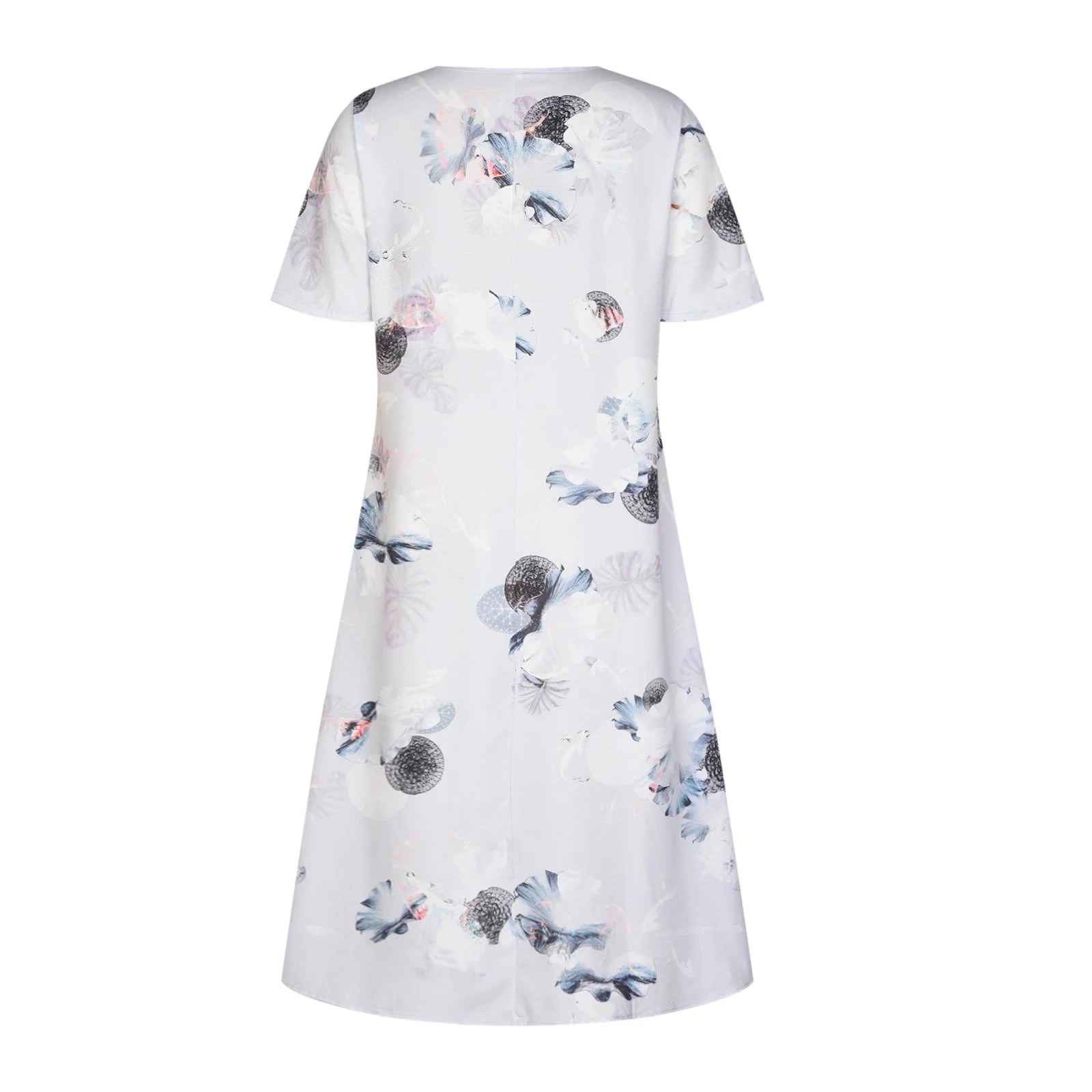 Womens Summer Dresses Button Short Sleeve Pockets Dress