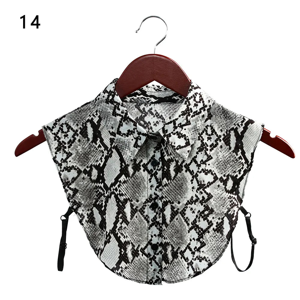 New Fake Collar Blouse for Women Vintage Detachable Shirt Collar Lace False Collar Lapel Blouse Top Women Clothes Accessories