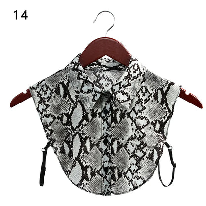 New Fake Collar Blouse for Women Vintage Detachable Shirt Collar Lace False Collar Lapel Blouse Top Women Clothes Accessories