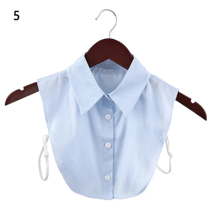 New Fake Collar Blouse for Women Vintage Detachable Shirt Collar Lace False Collar Lapel Blouse Top Women Clothes Accessories