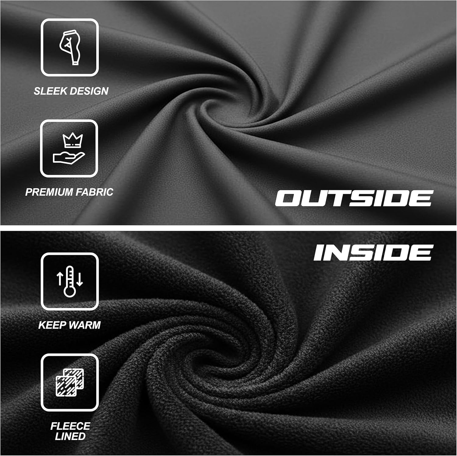Lightweight Brushed Fleece Lined Leggings Women 2 Pk High Waisted Compression Womens Leggings with Pockets