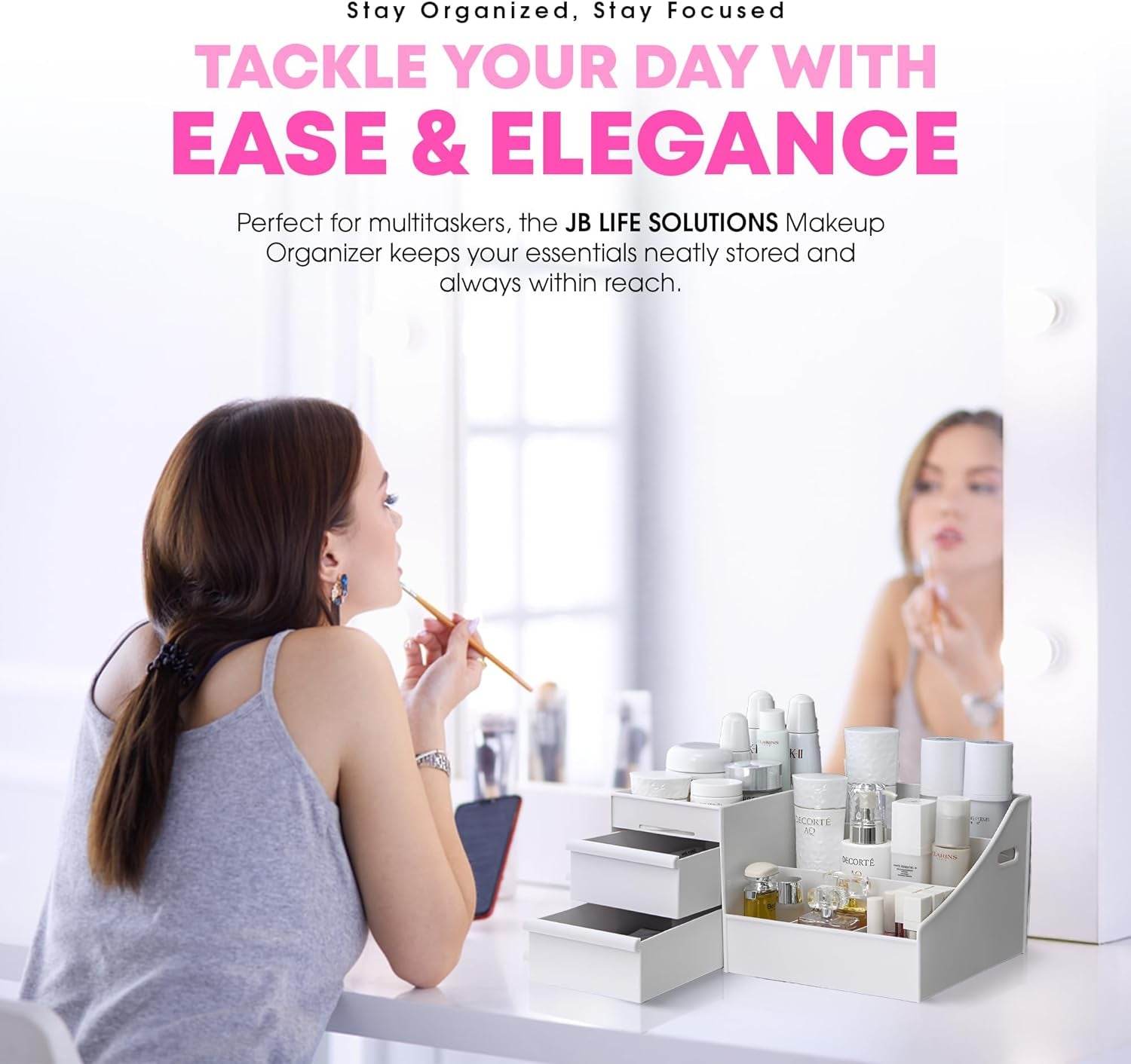Makeup Organizer, Vanity Organizer, Makeup Organizer Countertop, Make up Organizers for Vanity, Skincare Organizers, Make up Storage Organizer