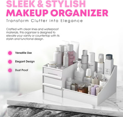 Makeup Organizer, Vanity Organizer, Makeup Organizer Countertop, Make up Organizers for Vanity, Skincare Organizers, Make up Storage Organizer