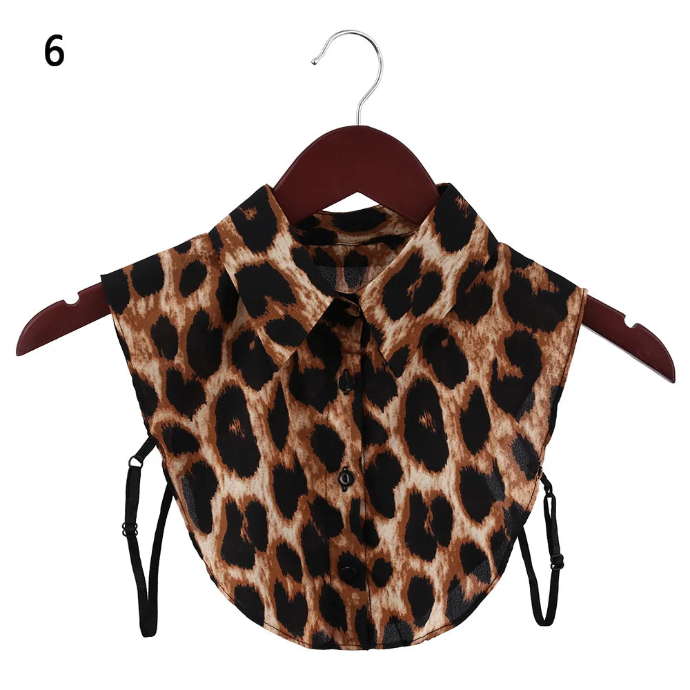 New Fake Collar Blouse for Women Vintage Detachable Shirt Collar Lace False Collar Lapel Blouse Top Women Clothes Accessories