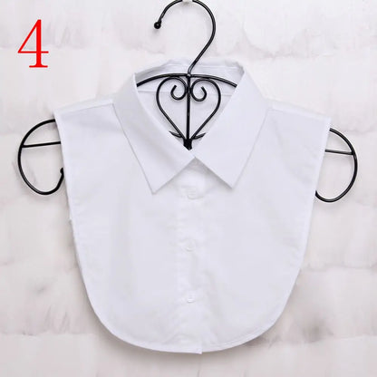 New Fake Collar Blouse for Women Vintage Detachable Shirt Collar Lace False Collar Lapel Blouse Top Women Clothes Accessories