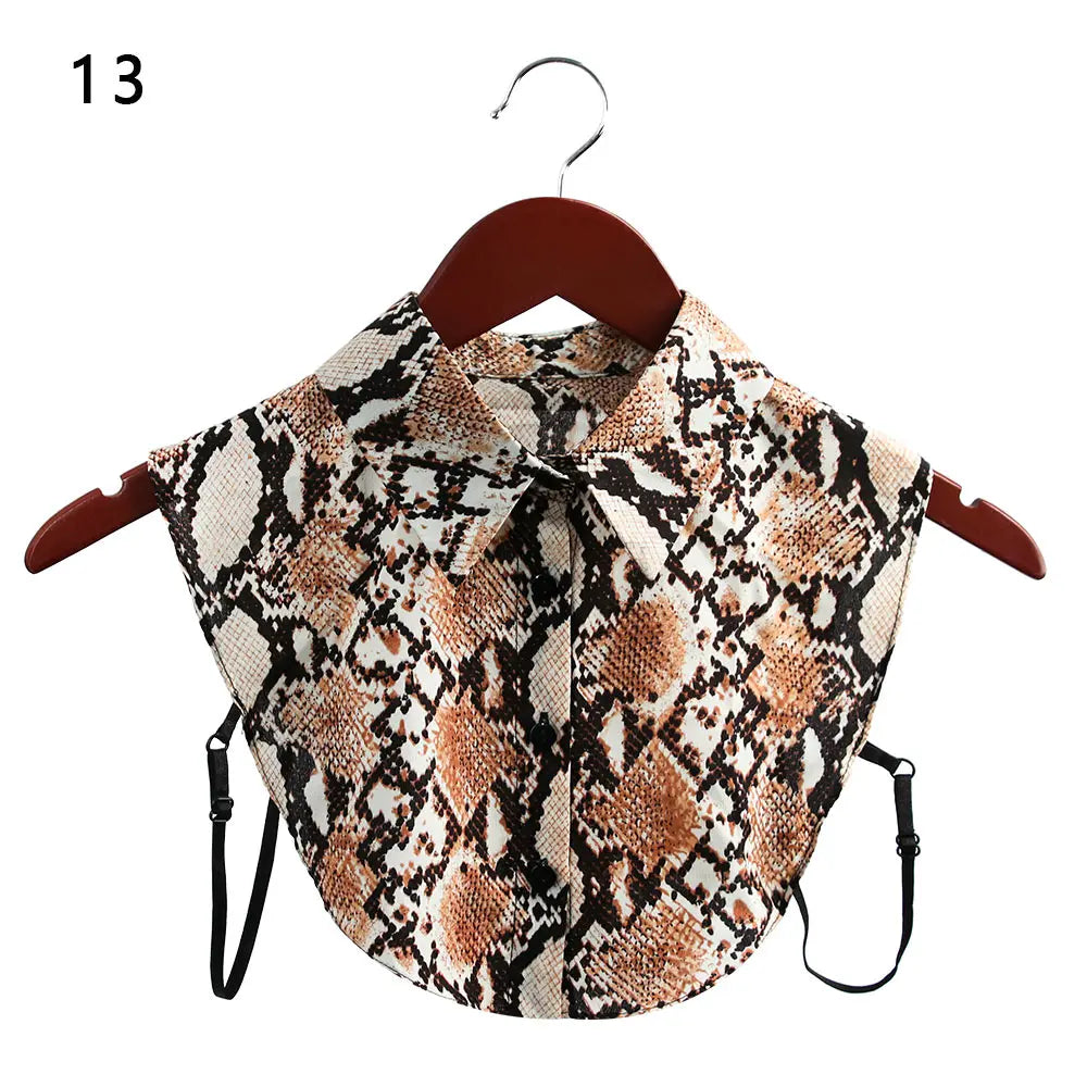 New Fake Collar Blouse for Women Vintage Detachable Shirt Collar Lace False Collar Lapel Blouse Top Women Clothes Accessories