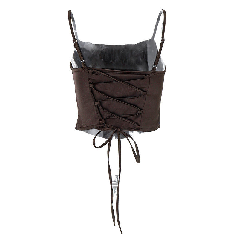 Fashion Suspenders Bottoming Vest for Women